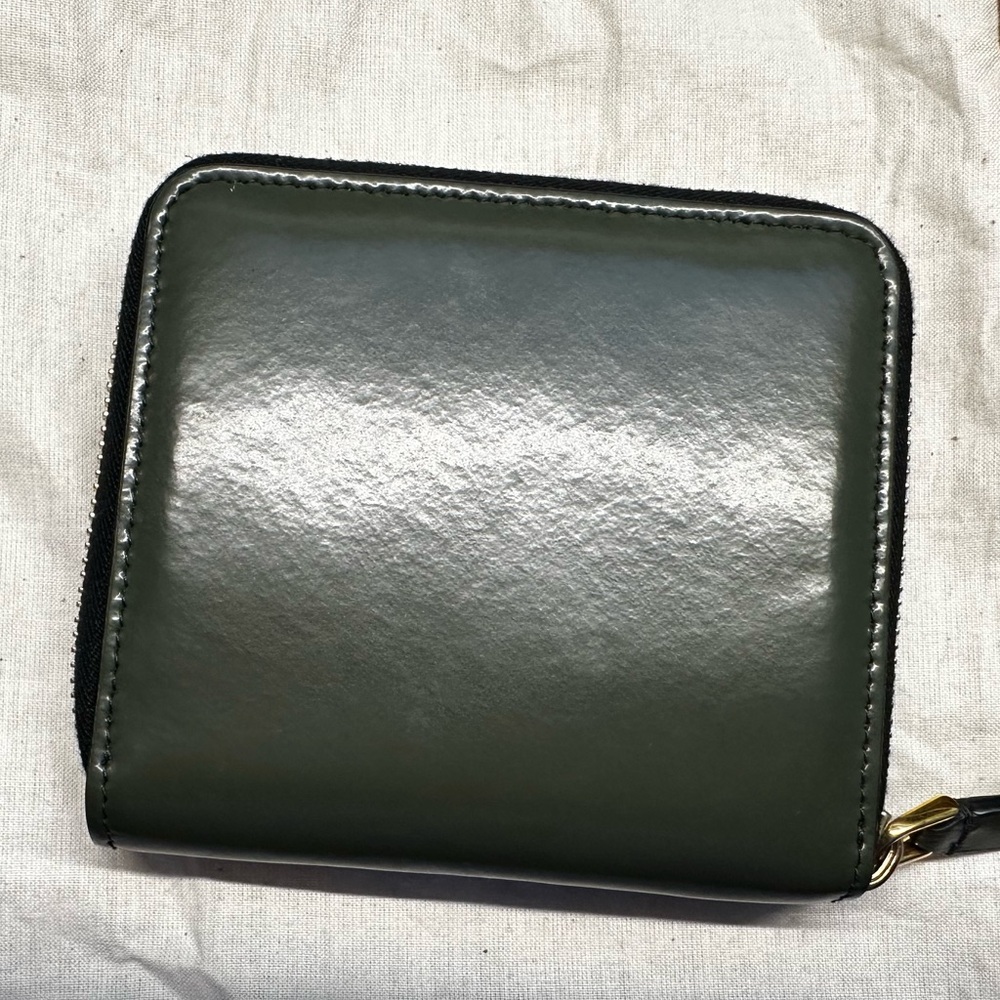 Marni Olive Leather Zip Wallet - Picture 2 of 5